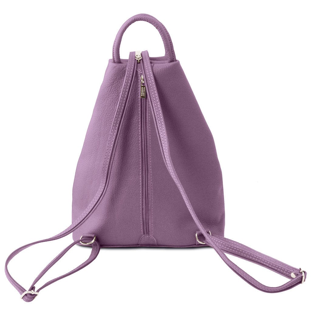 Shanghai - Italian leather backpack - pebbled leather | TL141881