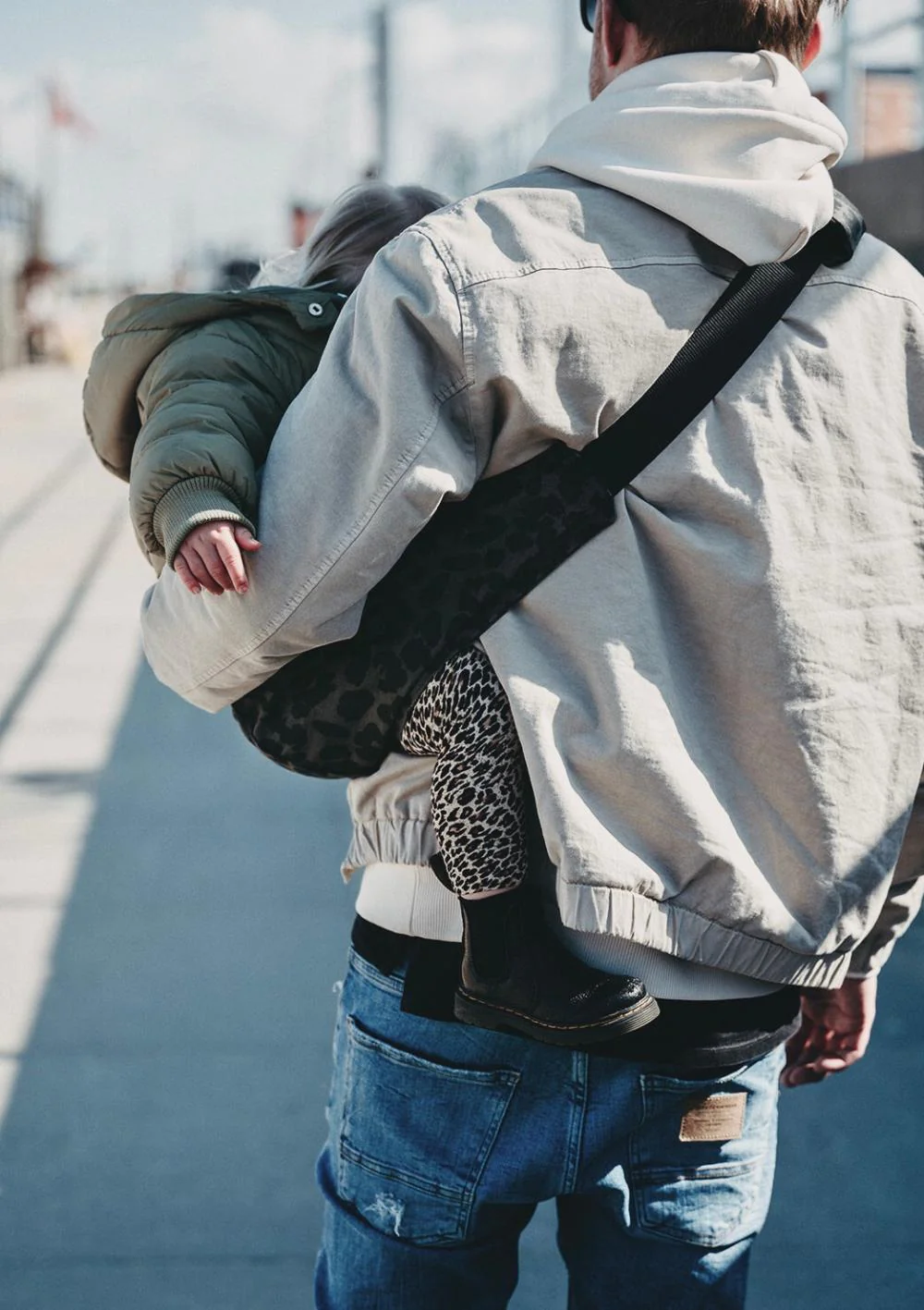 2025 Grå Leopard Babybæresele