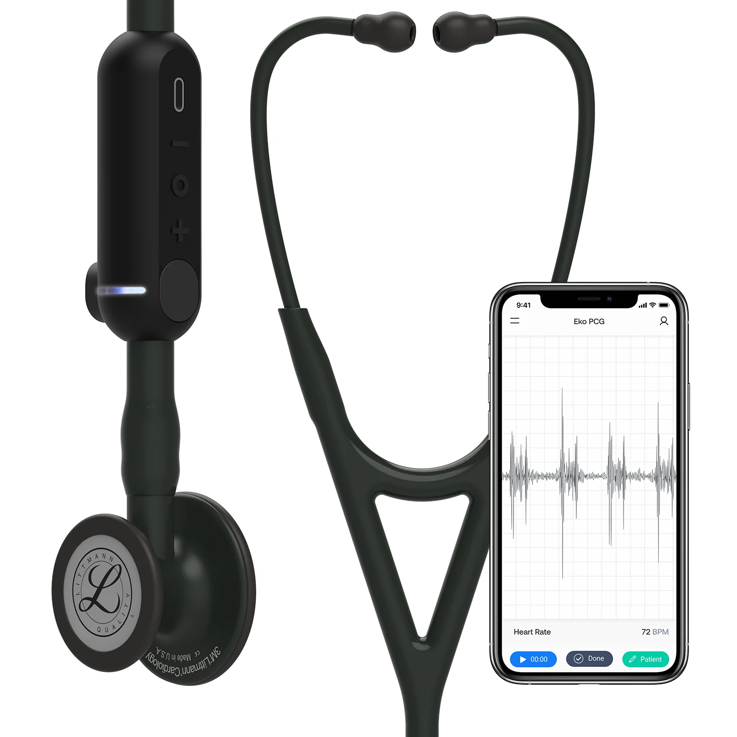 2025 3M Littmann CORE 8490 Digitalt Stetoskop – Sort