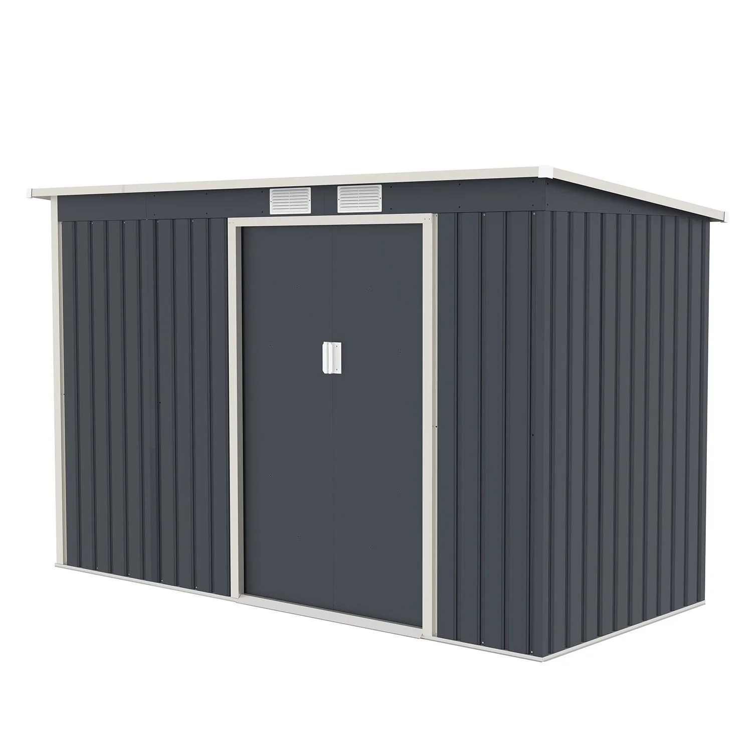 Abri de jardin métallique 2025 avec rangement pour bûches