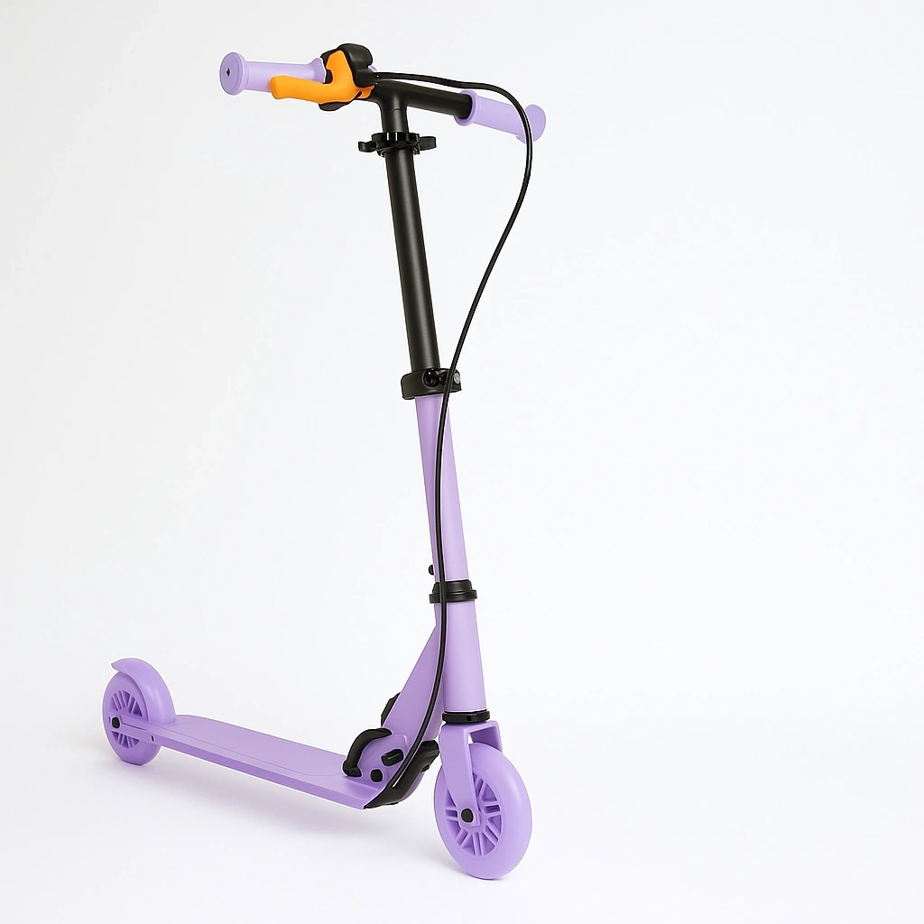 Trottinettes pour enfants lilas/orange/noir, adaptées aux enfants de 5 à 10 ans - JQcOoaNX63JH