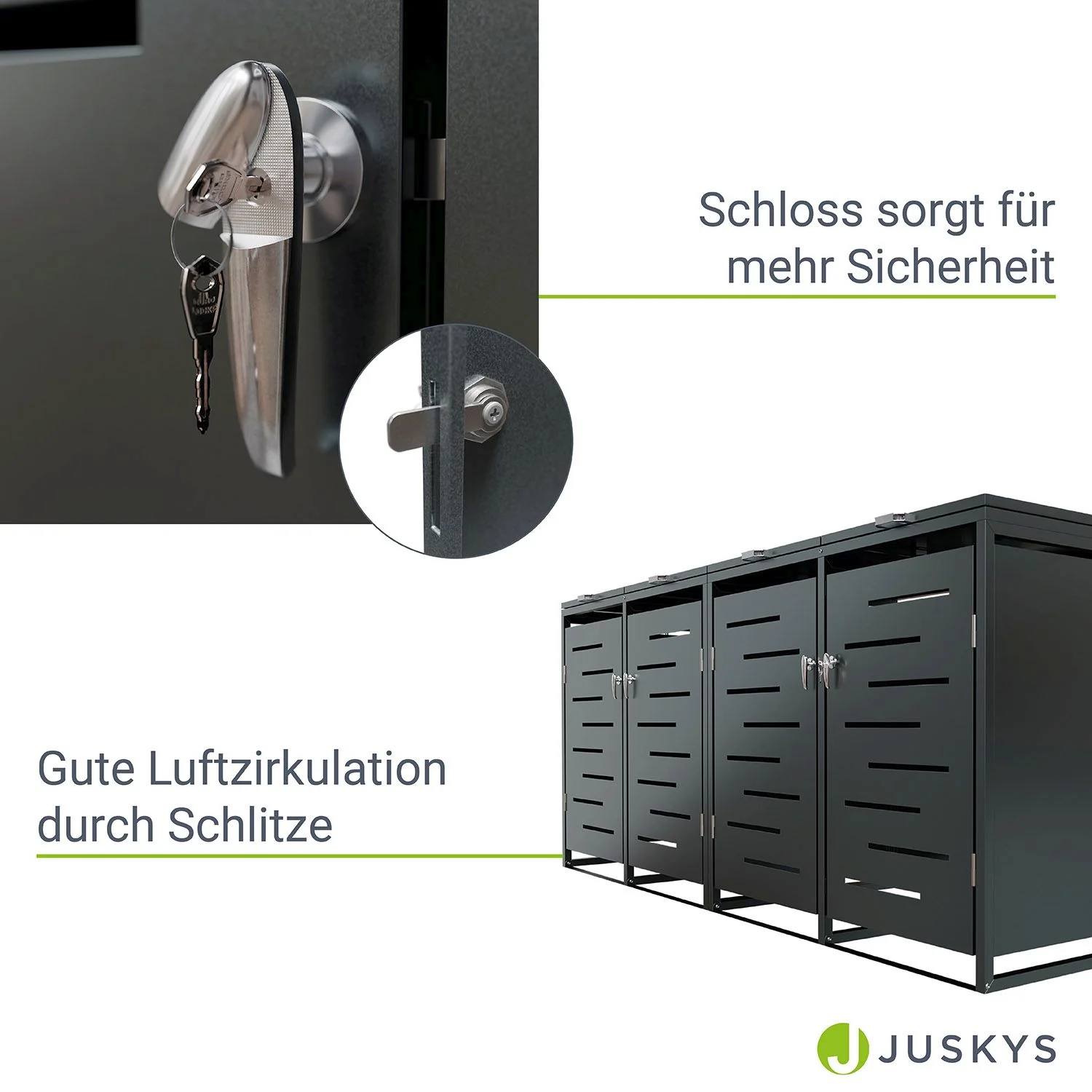 Boîte de rangement pour poubelle métallique Arel 2025