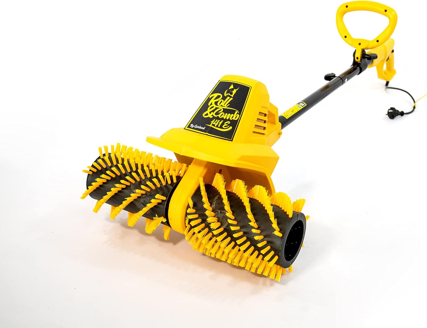 Garland Roll&Comb 502E-V19 - Elektrisk kunstgræsfejer/kammaskine med stikkontakt - 1.600 W effekt, 15,6 kg vægt, 40 cm arbejdsbredde med justerbar højde. 40 L opsamlingspose. Velegnet til overflader op til 350 m².