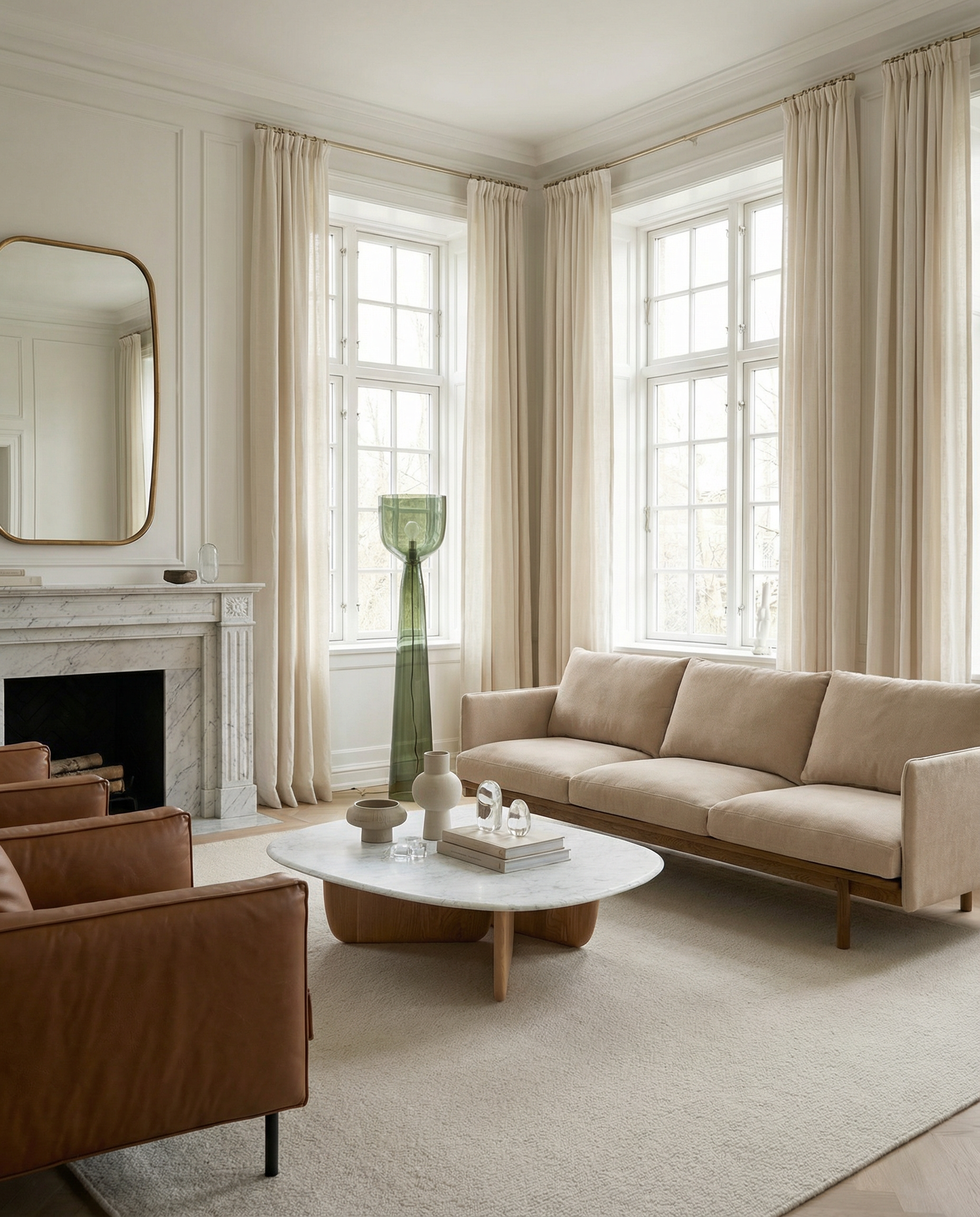 Mesa de centro Eden | Madera y piedra