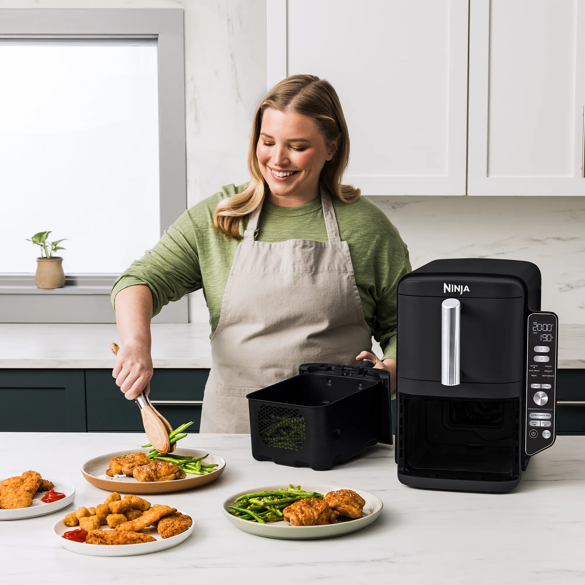 2025 Ninja DoubleStack™ XXXL 9,5L airfryer med 2 skuffer