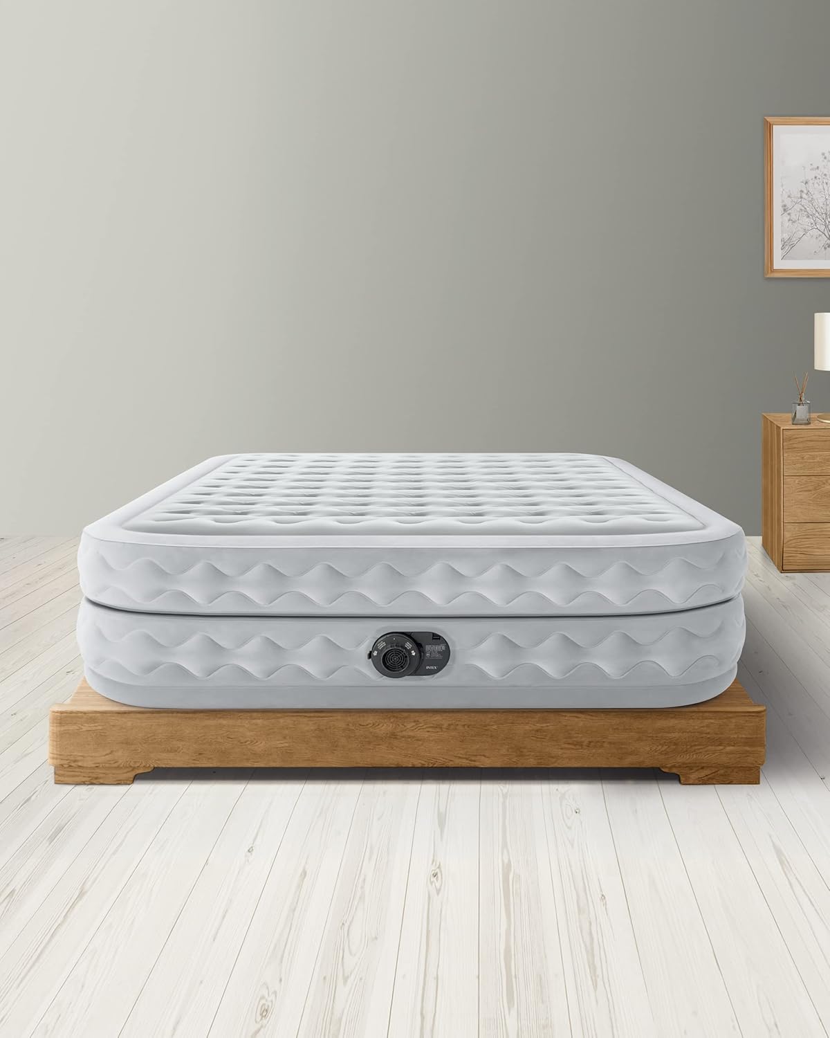 Intex 64428NP – Matelas gonflable ultra moelleux pour 2 personnes avec Fiber-Tech