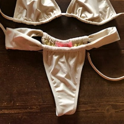 Arenas Ruched Bikini Bottoms | Available in Tie Side Cheeky Bikini Bottoms or Ruched Thong Bikini Bottoms