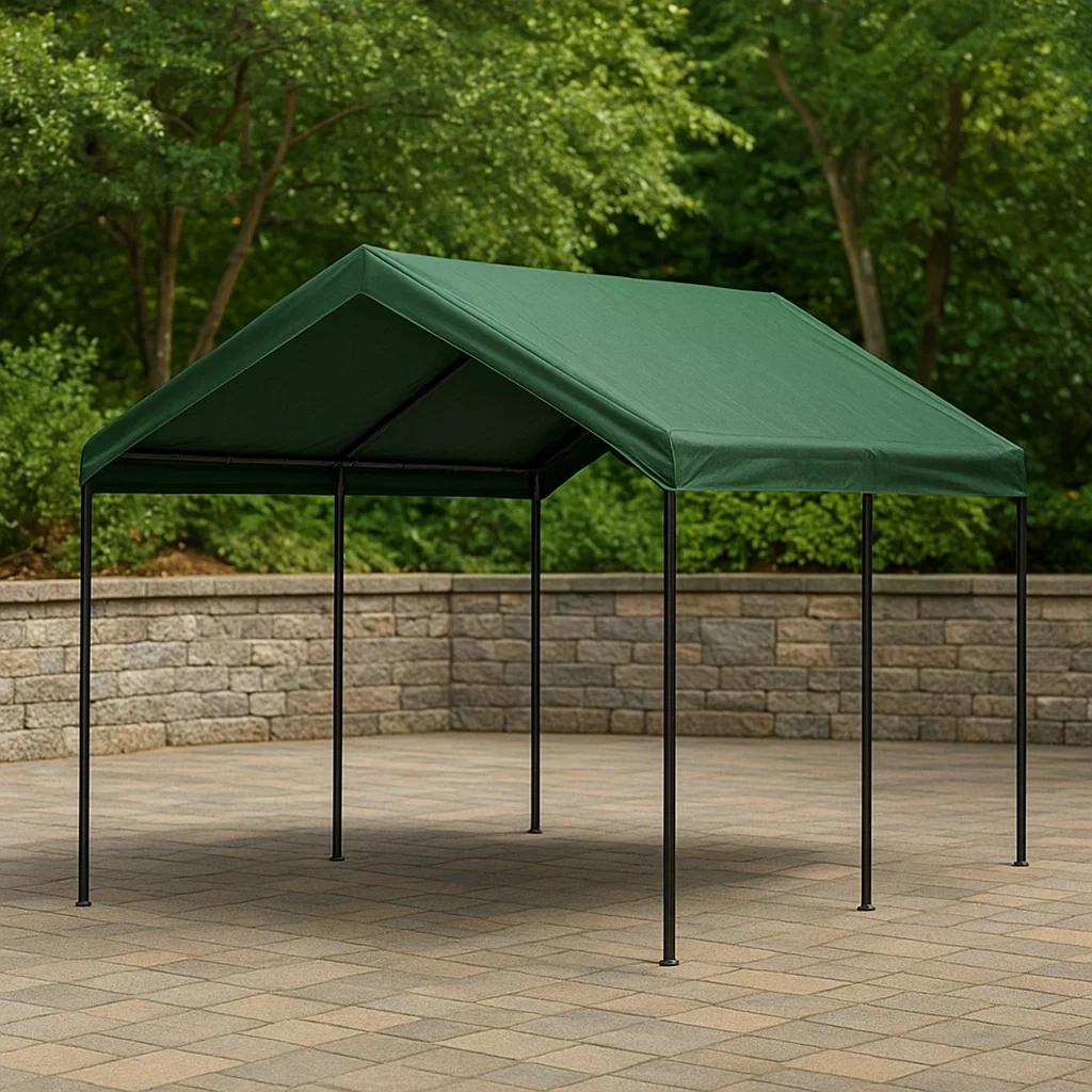 Kiosque et tonnelle en métal avec toit à pignon, couleur verte et structure noire, 200 x 300 x 250 cm - yj0FAsjjPm5O