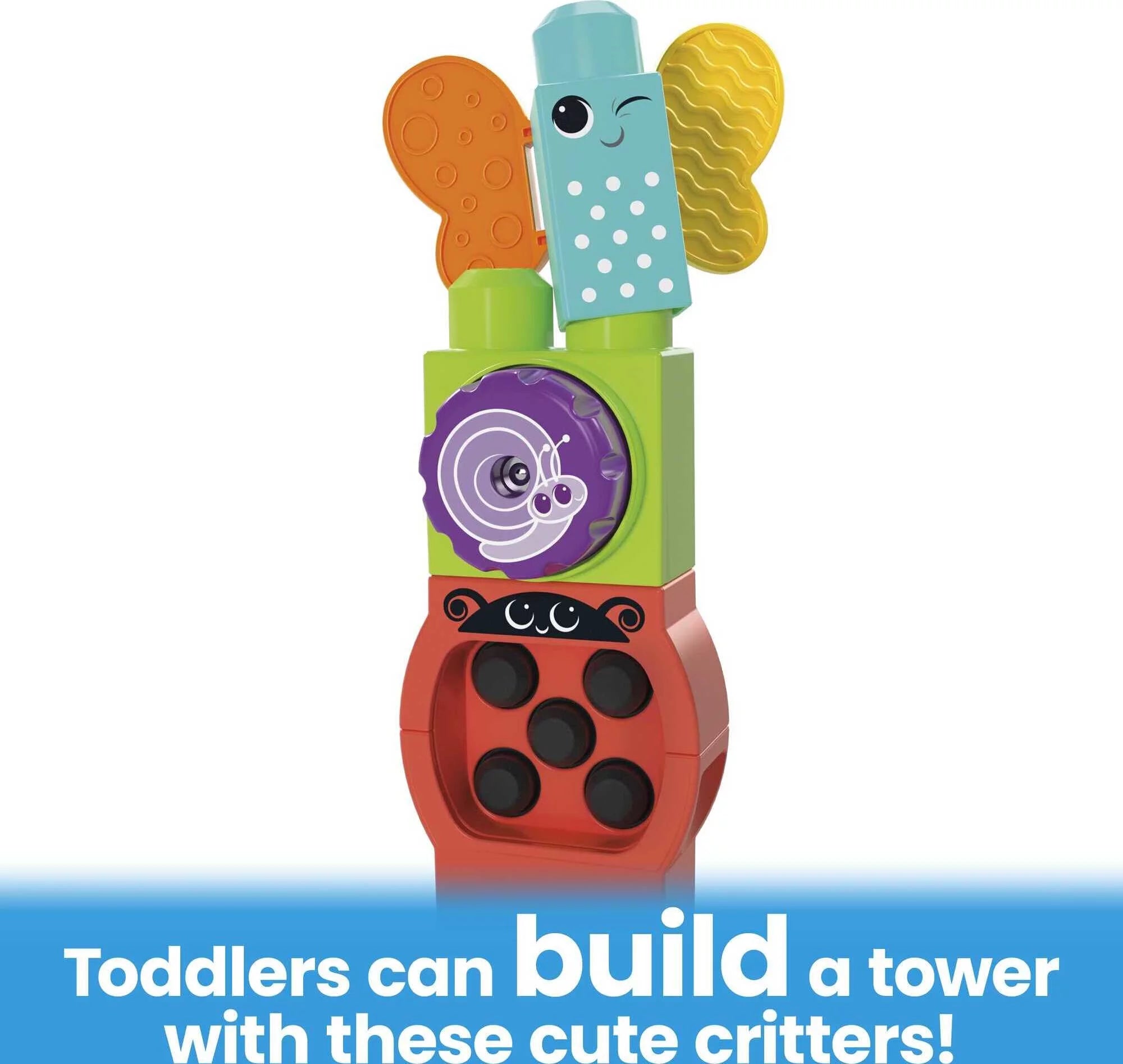 MEGA BLOKS Fisher-Price Move n Groove Caterpillar sanseklodser (24 dele) til småbørn