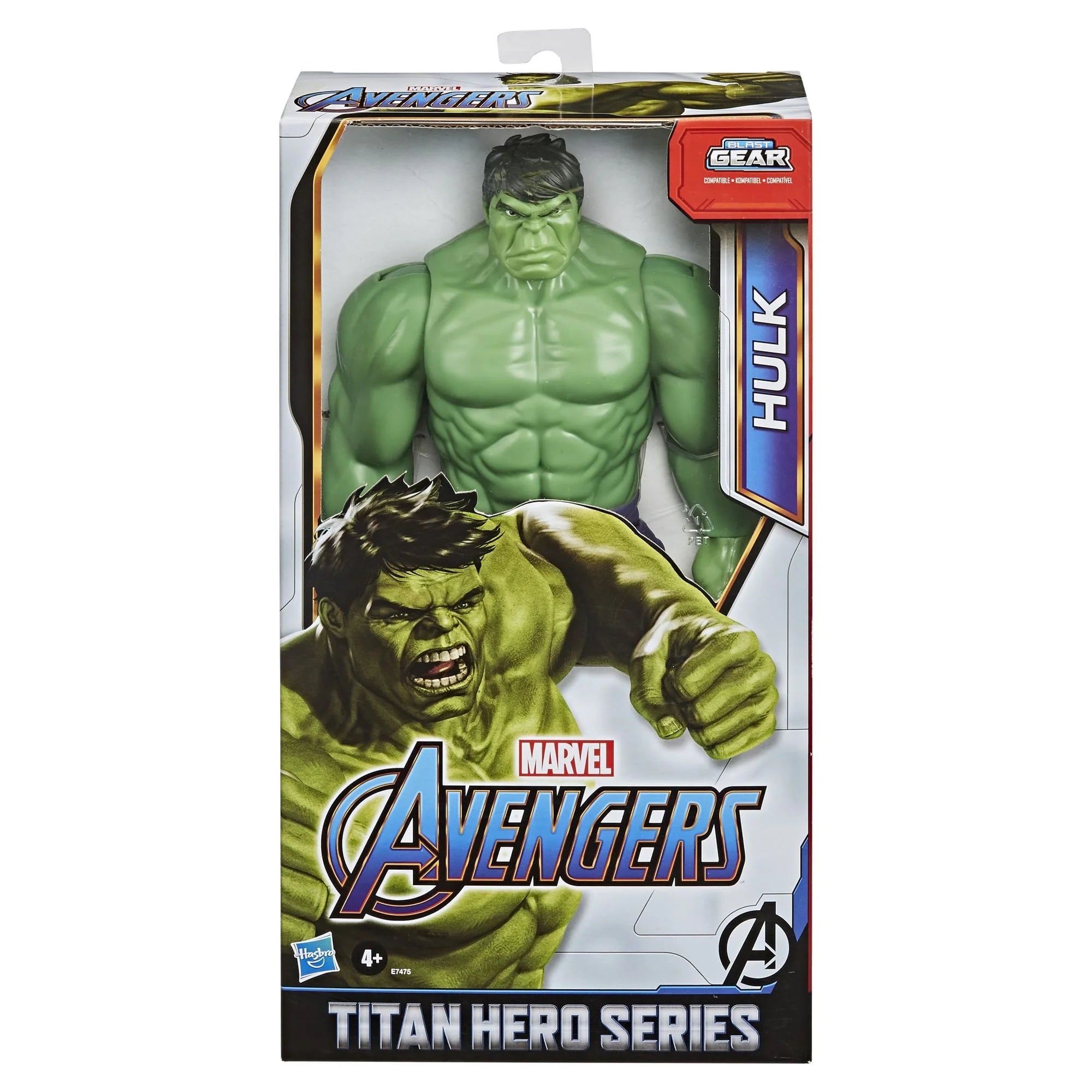 Marvel Avengers Titan Hero Series Blast Gear Deluxe Hulk actionfigur, 30 cm høj