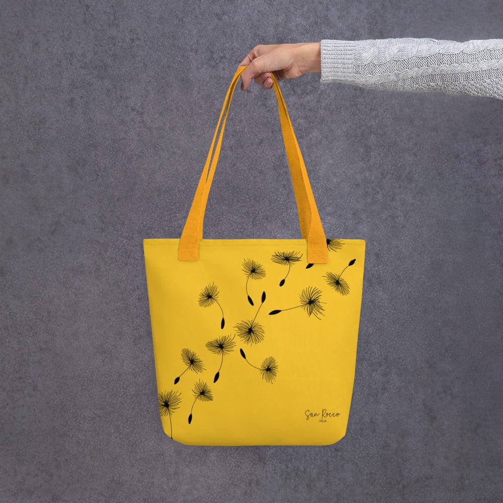 Yellow Dandelion Tote Bag