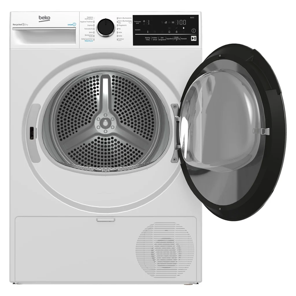 2025 Beko B3T42240S Fritstående varmepumpetørretumbler 8kg A+++ Hvid