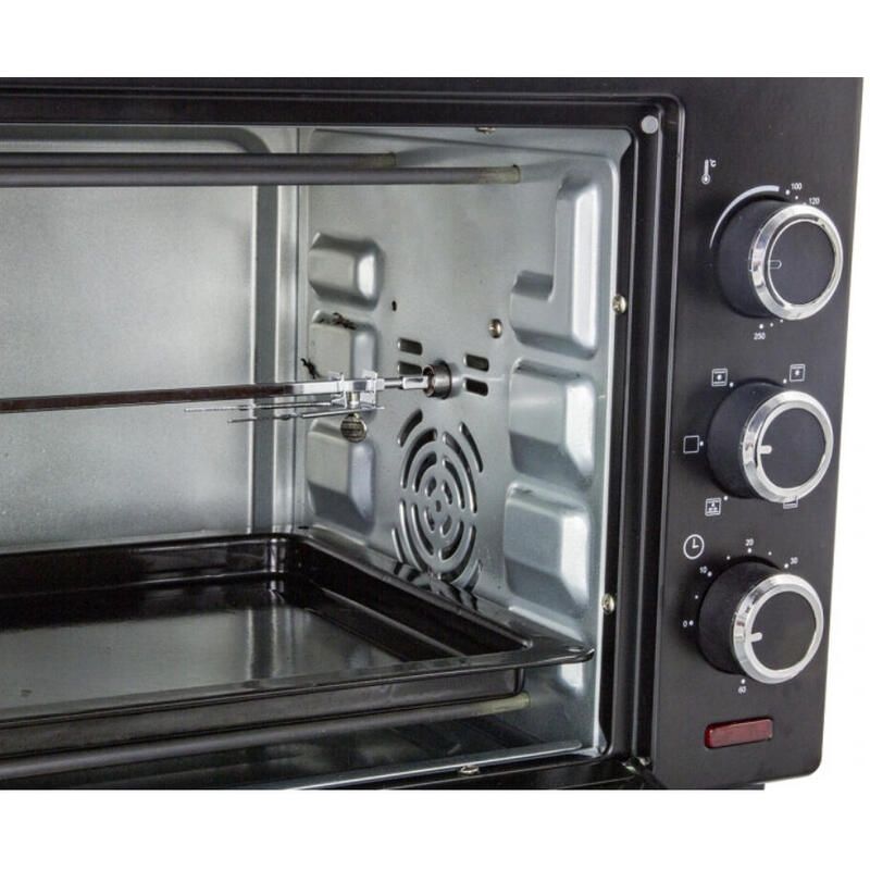 Esperanza Mini-Backofen mit Konvektion und Grillfunktion, Nza Napoli Eko006, Drehknopf, 1600 W, Schwarz, elektrisch, 23 l