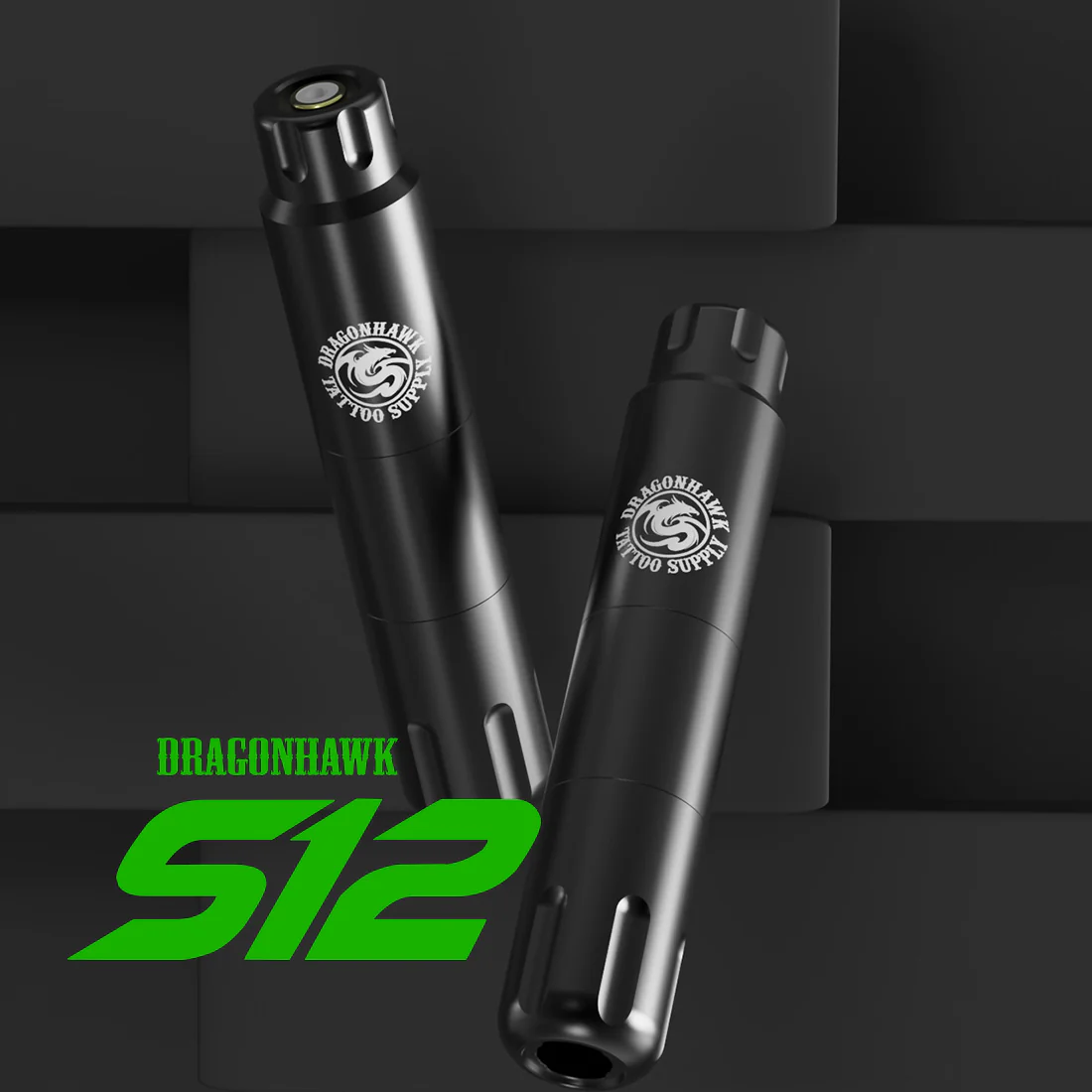 Dragonhawk S12 Tätowiermaschine mit 3,0 mm Hub und kabellosem Akku-Set
