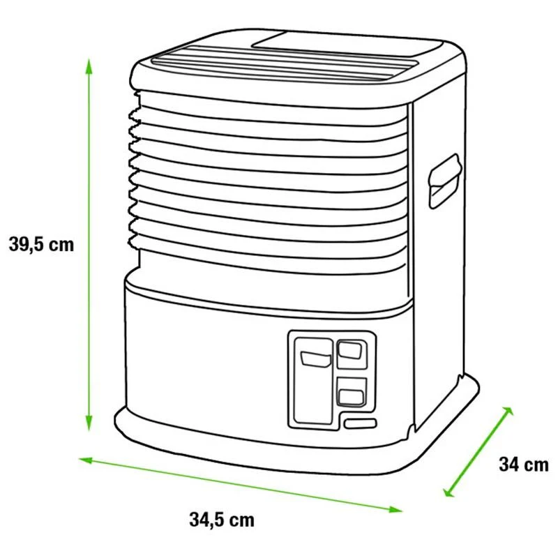 Poêle à pétrole 241 A CE avec mèche en fibre de verre (2025)