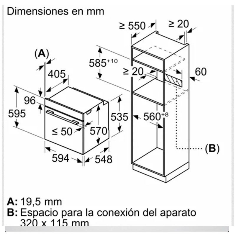 Balay 3hb5000b2 Ovn, Hvid Glas