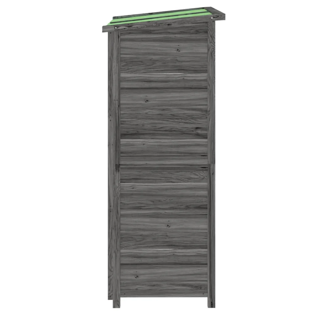 Abri de jardin 2025, bois de pin, gris, 83 x 57 x 140 cm v8154