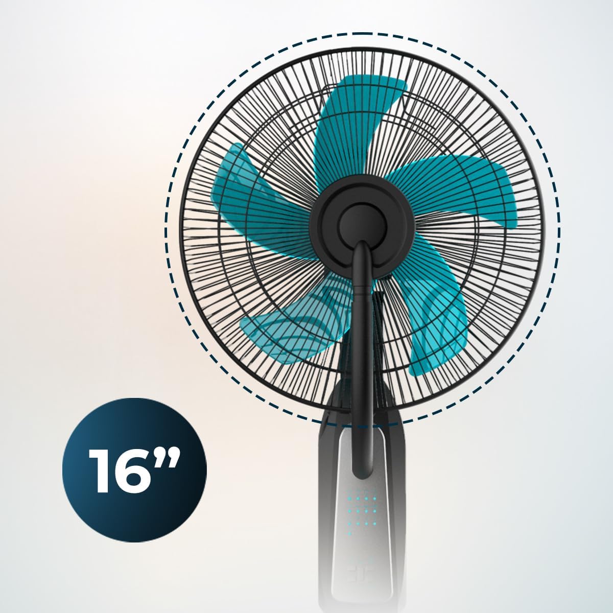 Ventilateur brumisateur d'eau douce Cecotec EnergySilence 490 avec télécommande, 90 W, diamètre 40 cm, 5 pales, réservoir 2,8 L, minuterie 7,5 h, indicateur LED et oscillation