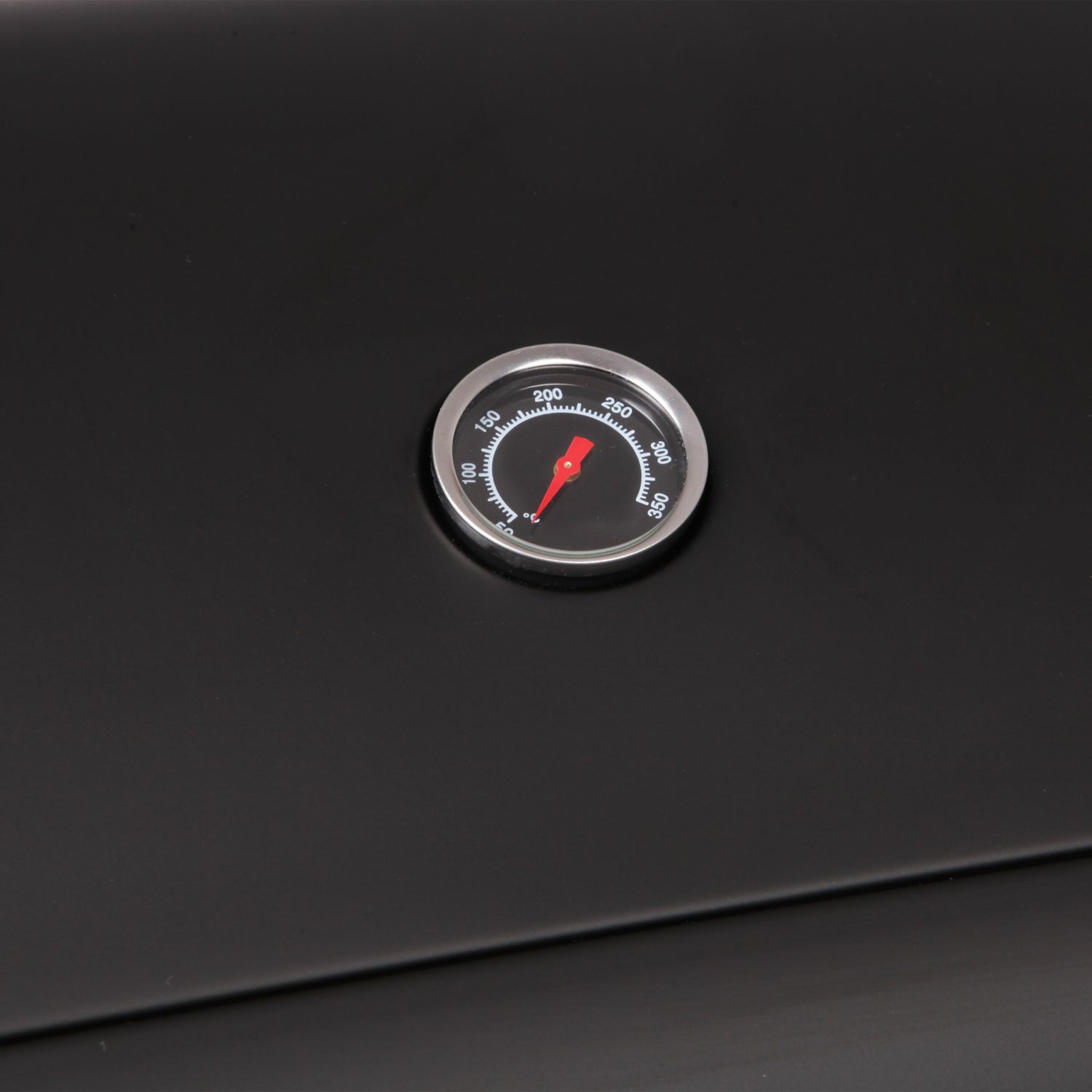 Lofoten – 8,4 kW 3-Flammen-Gasgrill auf Rädern mit Deckel, 2 verchromten Stahlgrillrosten, 2 Seitenablagen, 1 Bodenschale und Thermometer – Schwarz