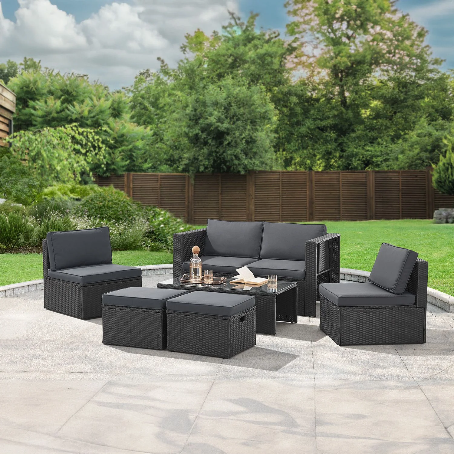 Ensemble de jardin Salou en polyrotin 2025