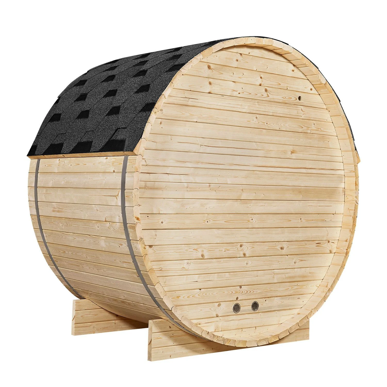 2025 Spitzbergen Fasssauna mit Saunaofen