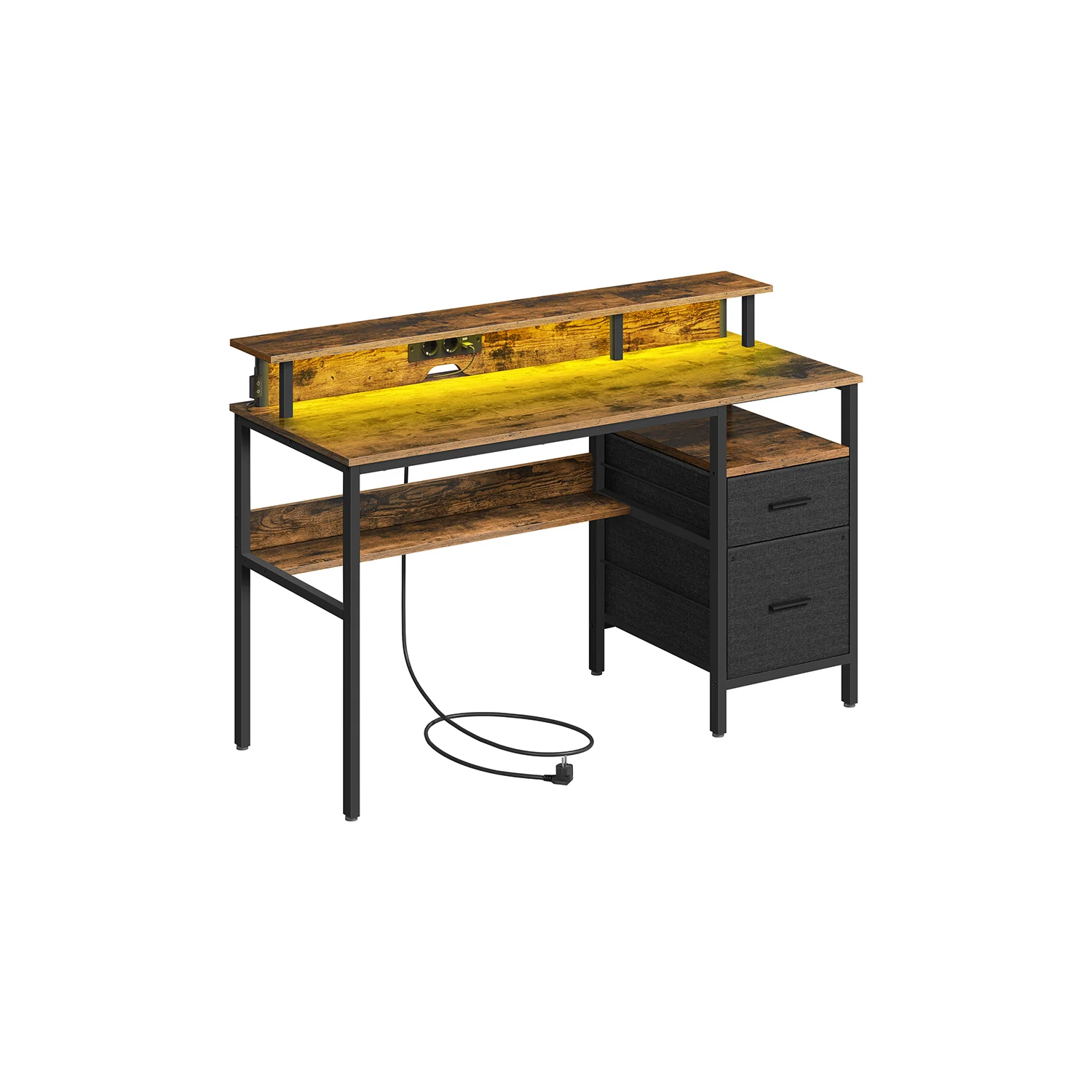 Gaming-Schreibtisch mit LED-Beleuchtung