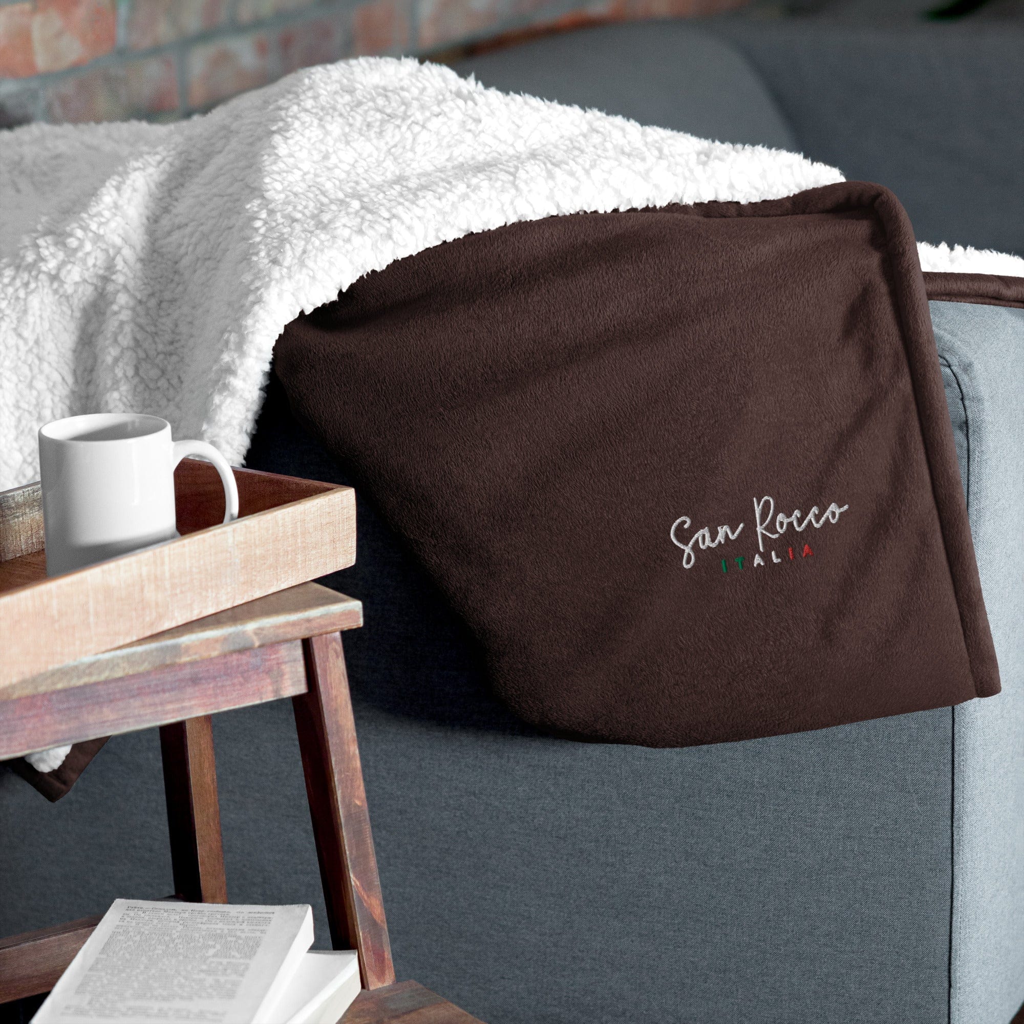 Premium San Rocco Italia sherpa blanket
