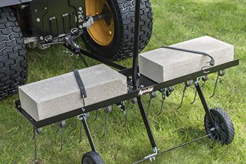 Décomposeur de sol manuel Agri-Fab 45-0295 de 48 pouces avec dents, noir, taille moyenne