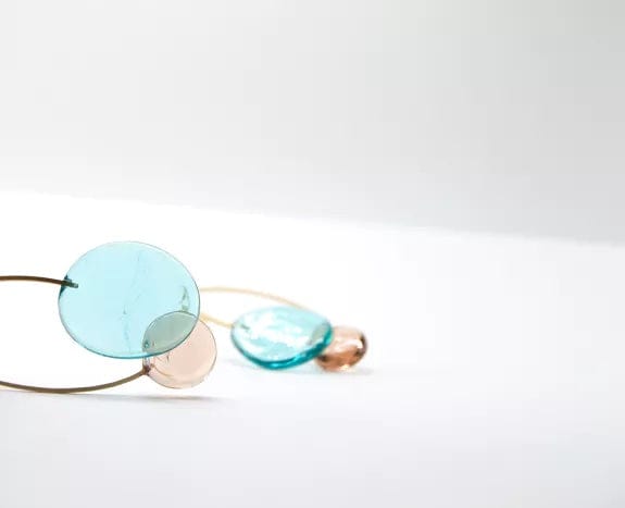 Elia earrings with Murano glass