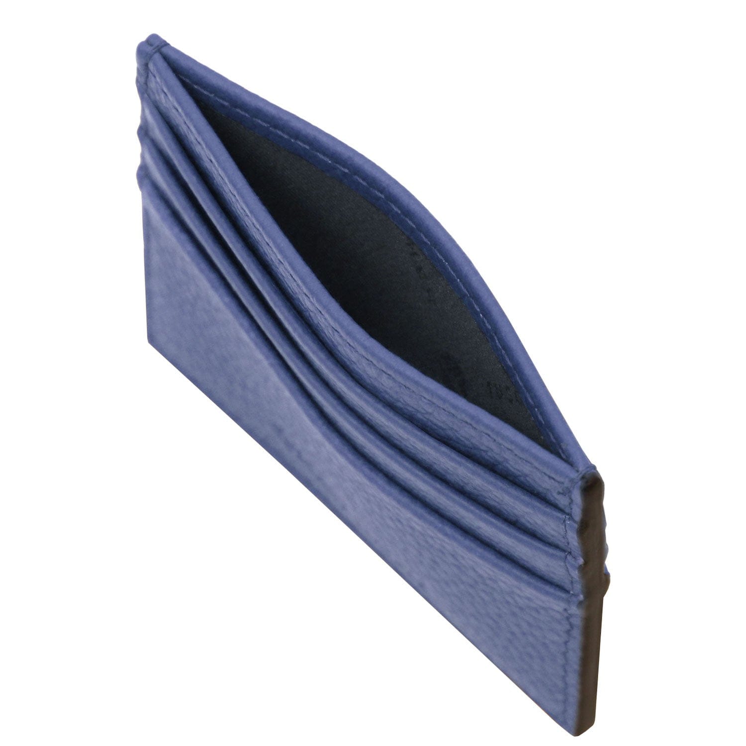 Leather card holder - 6 cards, pebbled leather | TL142472