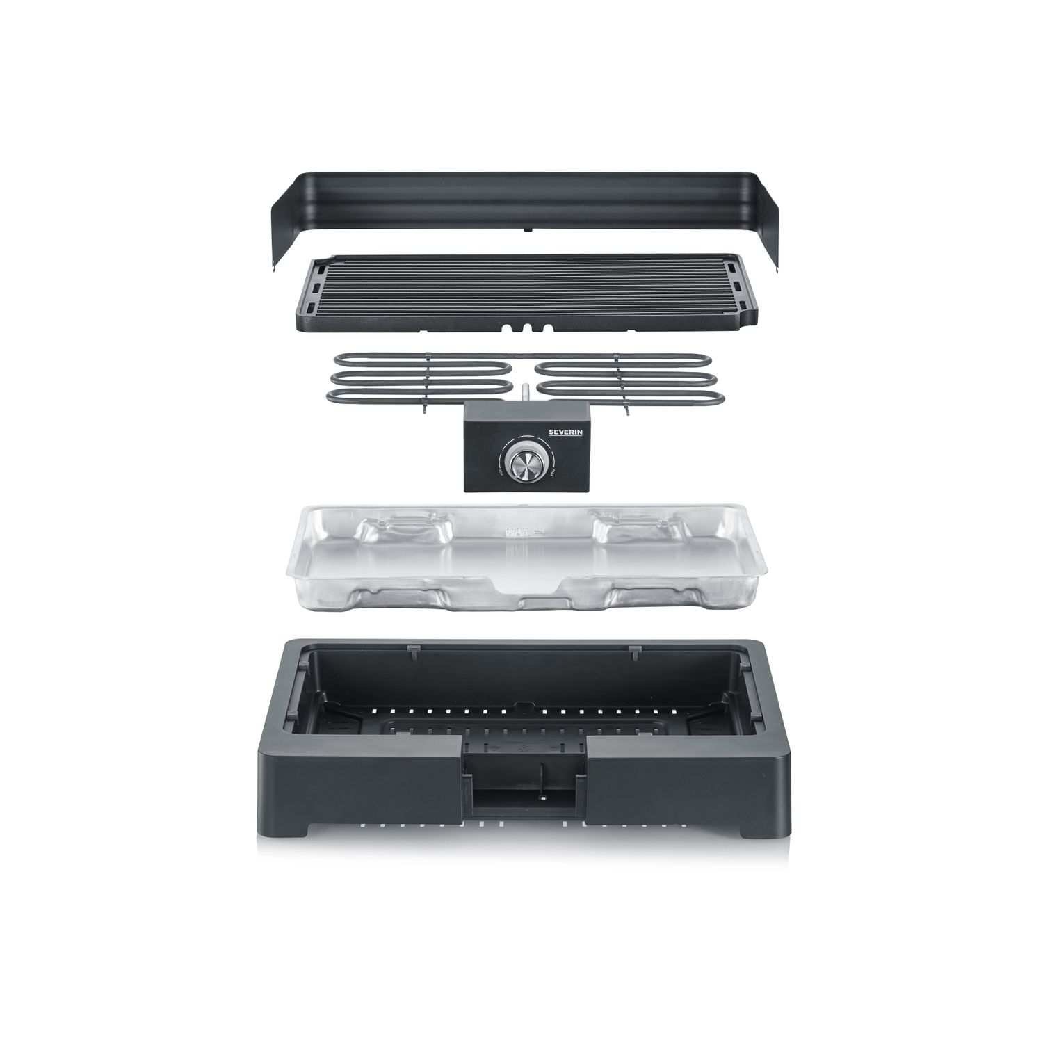 Tischgrill mit geripptem Grillrost, 2200 W, Seite 8567, Severin