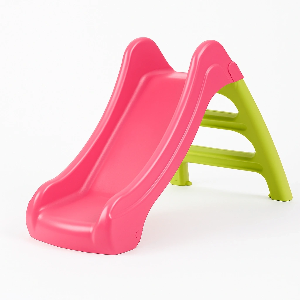 Toboggan rose 120x38x72 cm pour enfants de 2 à 5 ans, pliable - ryUniApC70iD