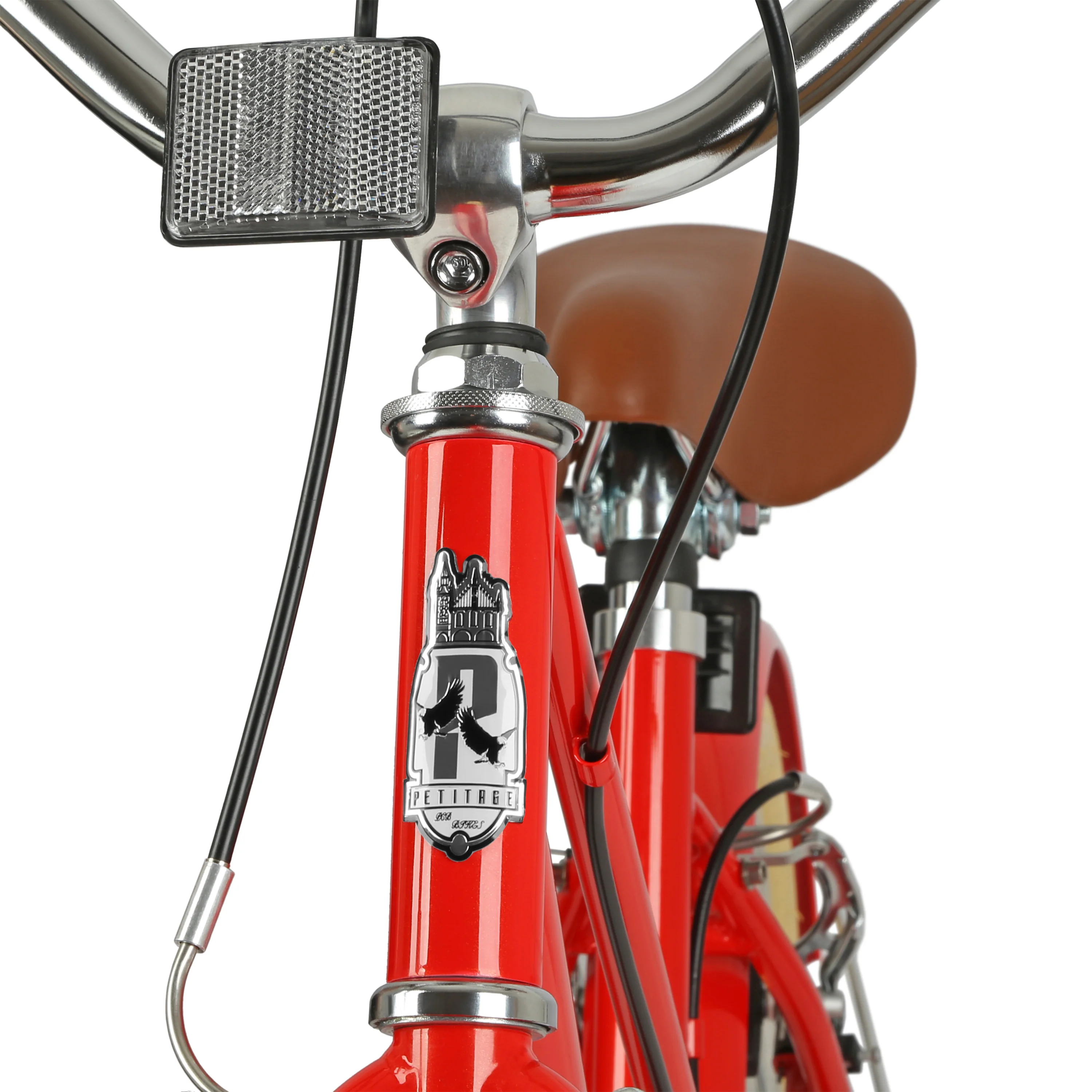 2025 Retro 20-Zoll Kinderfahrrad. Rot. Ab 6-7 Jahren.