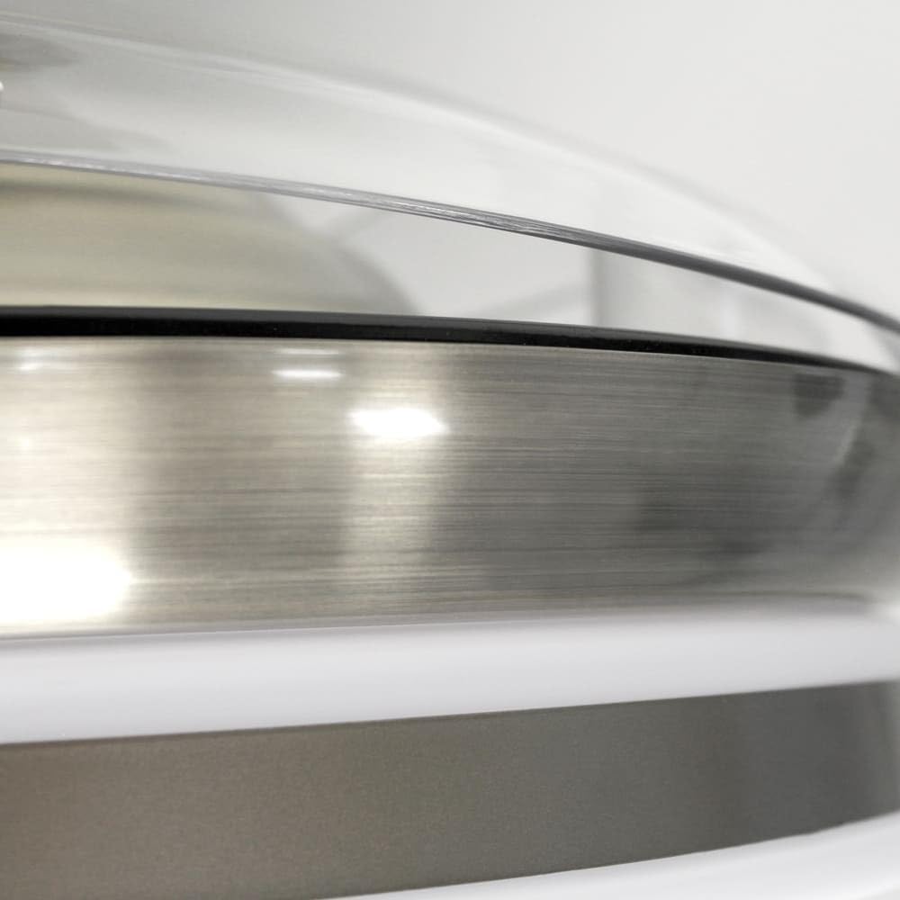 Wonderlamp – Mini ventilateur de plafond LED Pearl avec pales rétractables, moteur CC silencieux, 3 températures de couleur réglables, 46 W, blanc