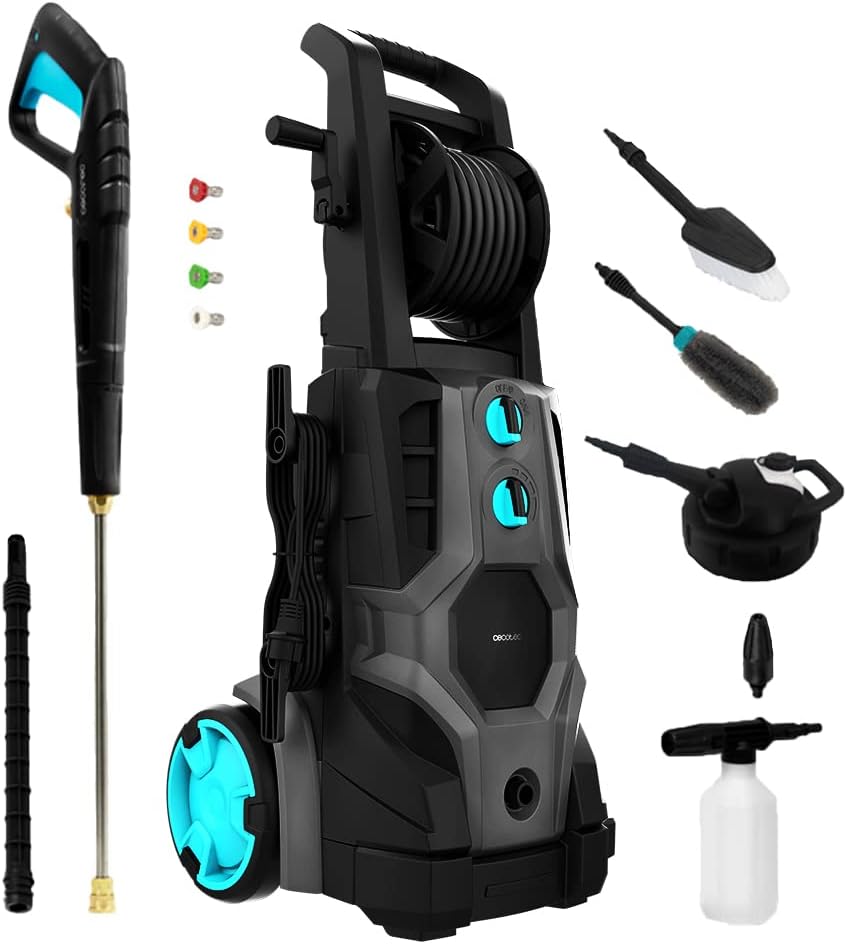 Cecotec HydroBoost 2400 AdvanceClean højtryksrenser. 2400W, Hjem, Have eller Bil, Flowhastighed på 480l/t, 180 trykbarer, Aluminiumpumpe, Aktionsradius 14 m