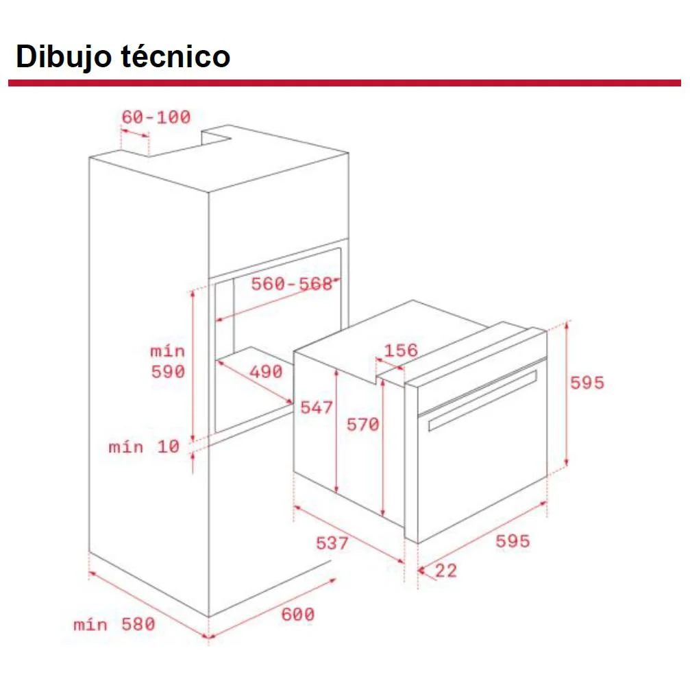 Teka HSB610 Multifunktionsbackofen
