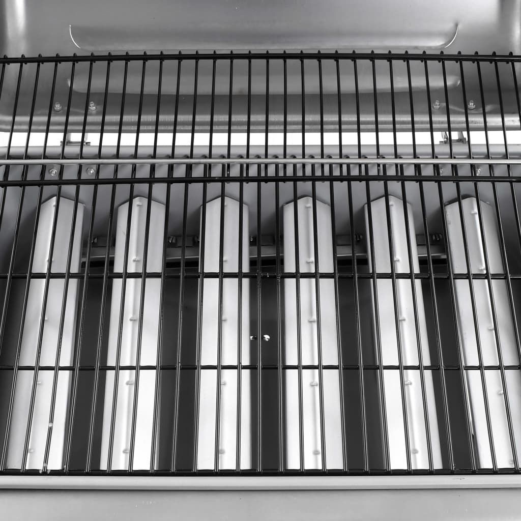 Vidaxl 6-Brenner-Gasgrill, Silber