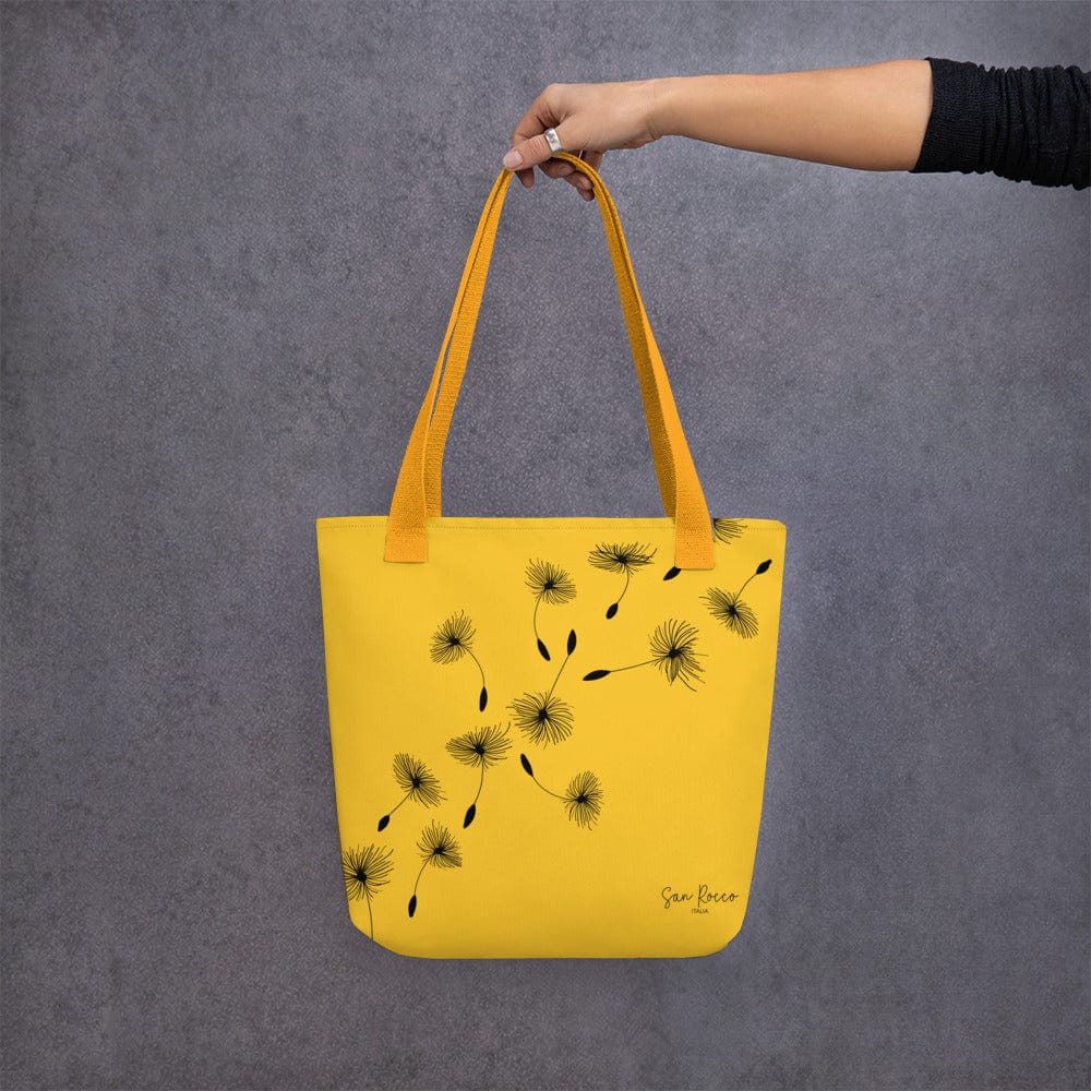 Yellow Dandelion Tote Bag