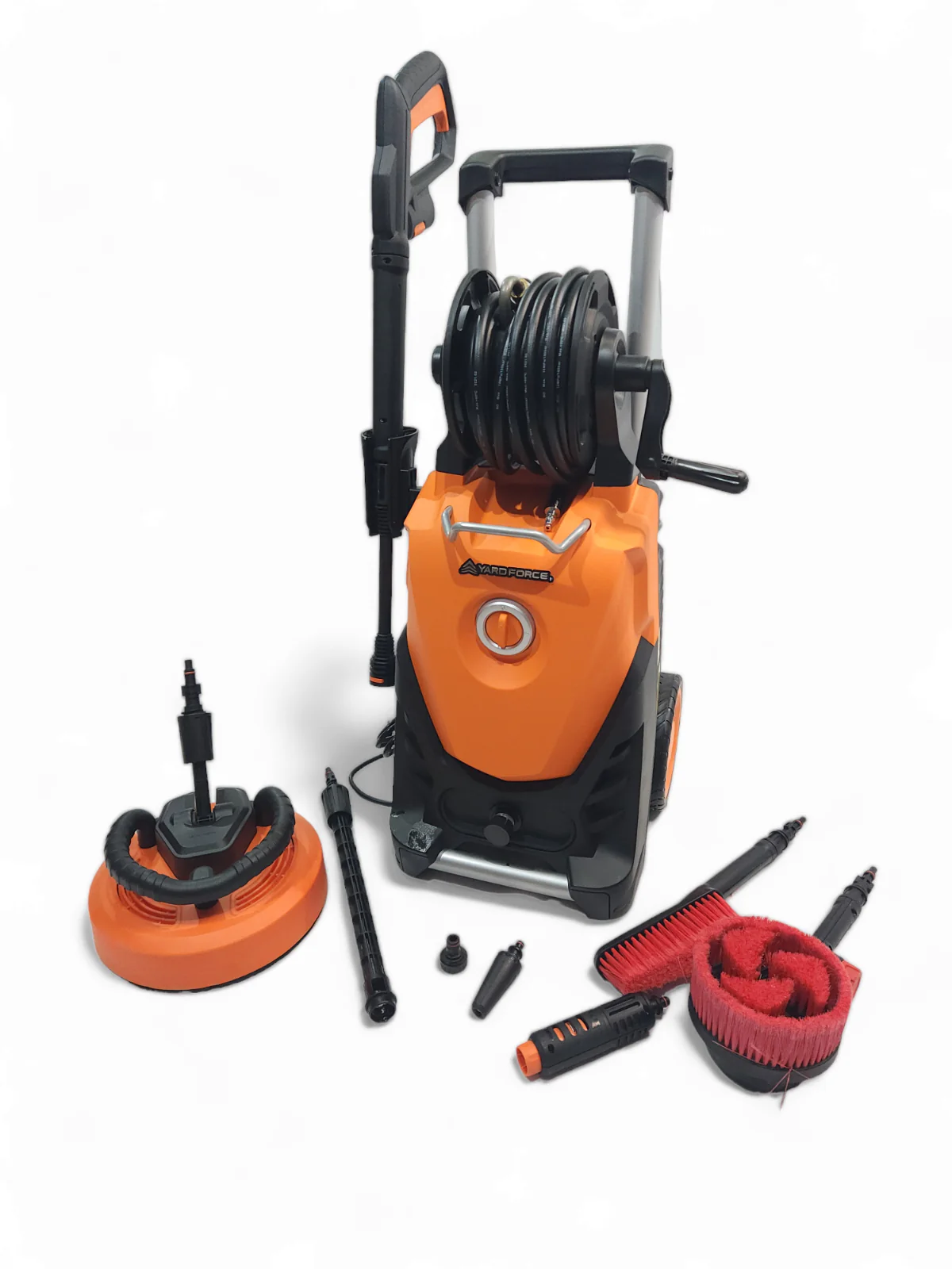 Nettoyeur haute pression YardForce EW N16 (2025) – 170 bars, 2500 W. Nettoyeur de terrasse avec brosse rotative.
