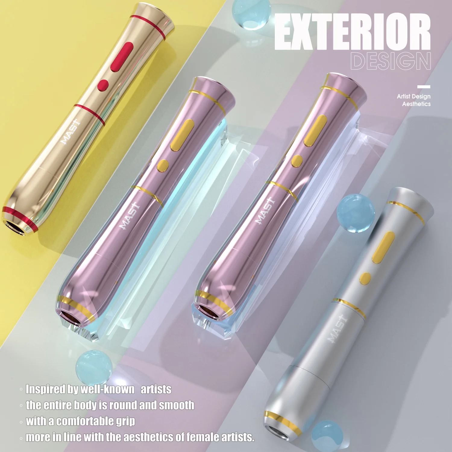 Machine à tatouer sans fil Mast P40 avec course de 2,5 mm