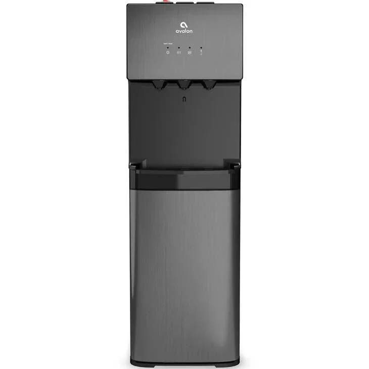 2025 Avalon A5 Vandkøler i Rustfrit Stål uden Flaske – Varmt, Koldt og Vand med Stuetemperatur – Grå