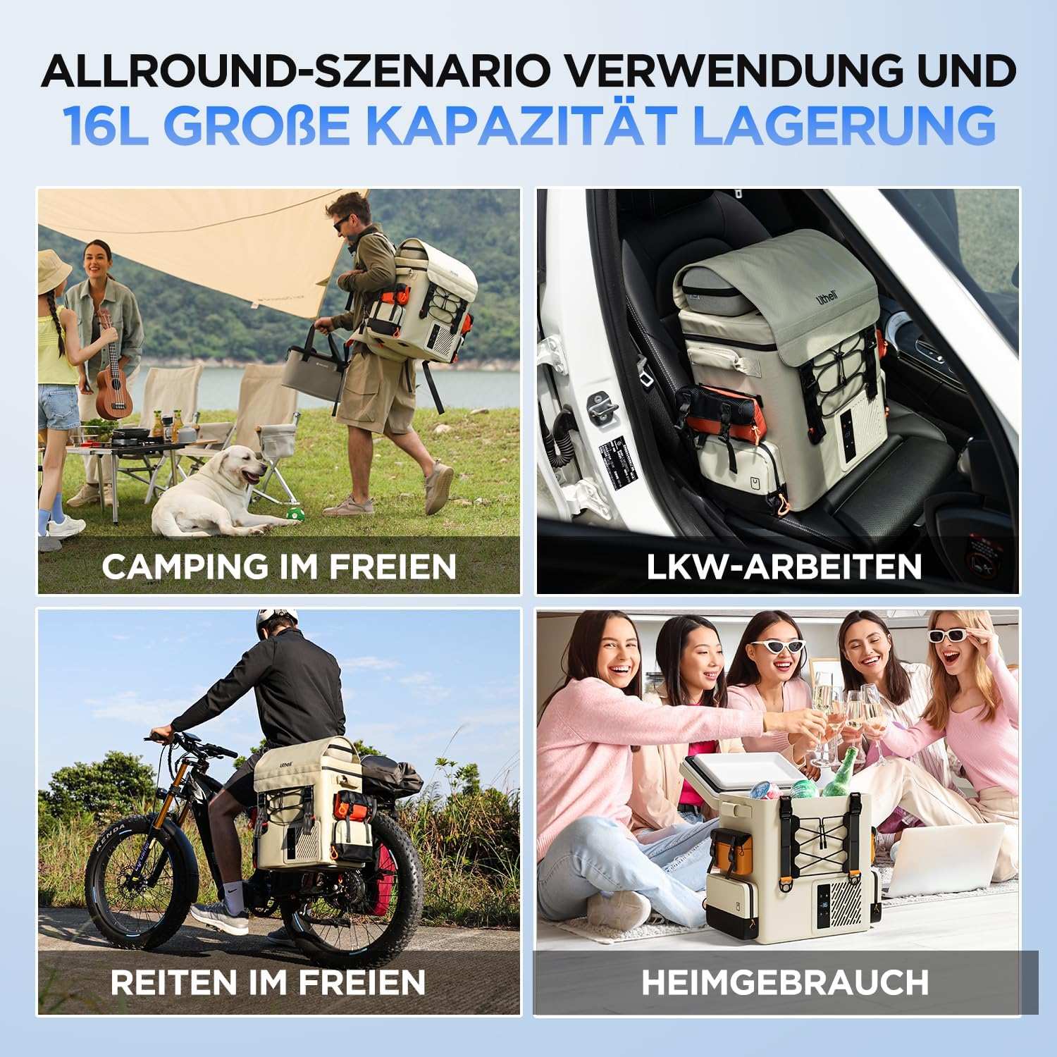 2025 Litheli FrozenPack – Tragbare Kühlbox im Rucksackformat