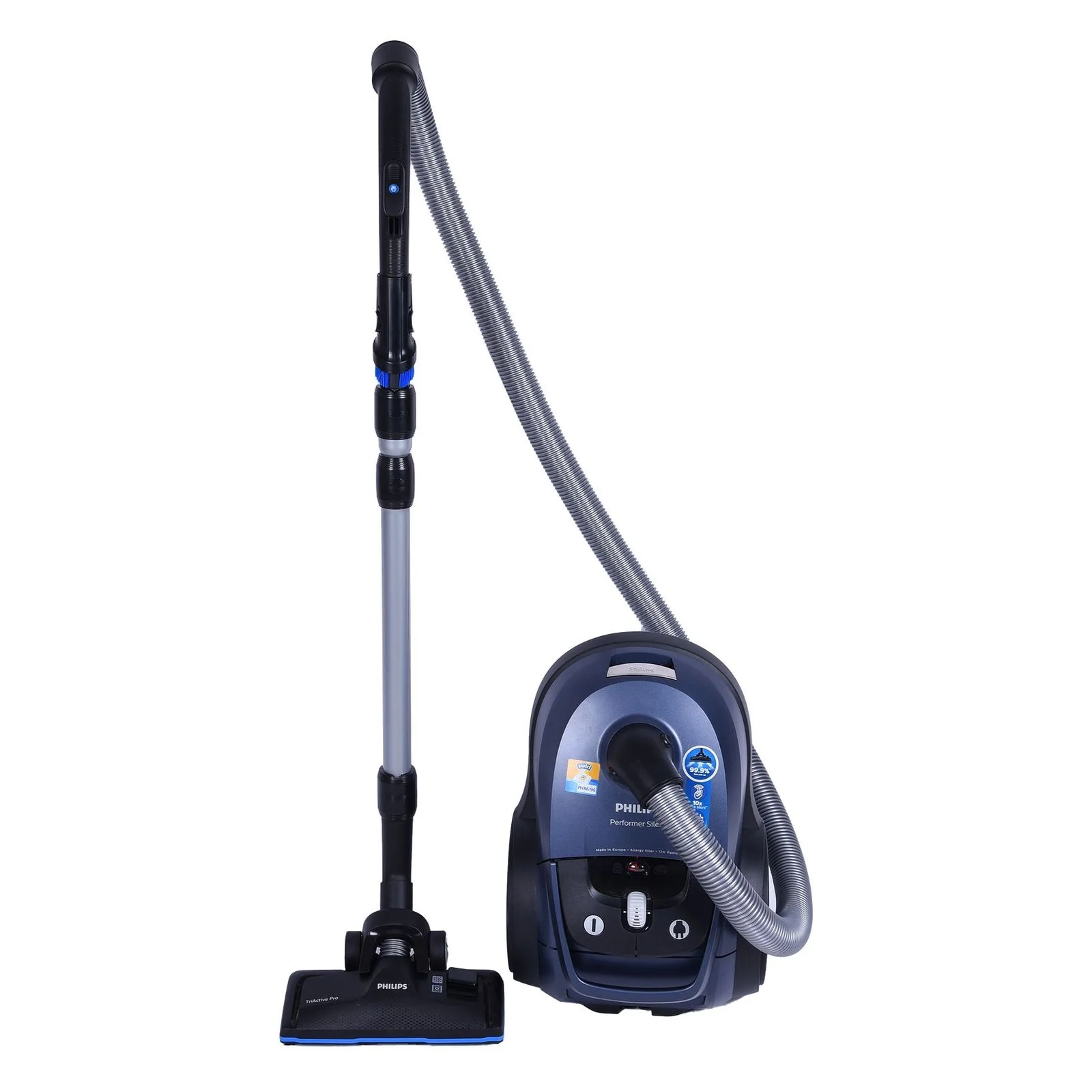 2025 Philips Series 7000 Støvsuger FC8782/09 Performer Silent 650 Watt Skiferblå/Sort