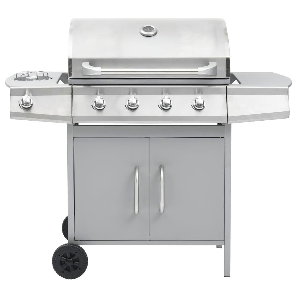 Vidaxl Gasgrill mit 4+1 Brennern, Silber