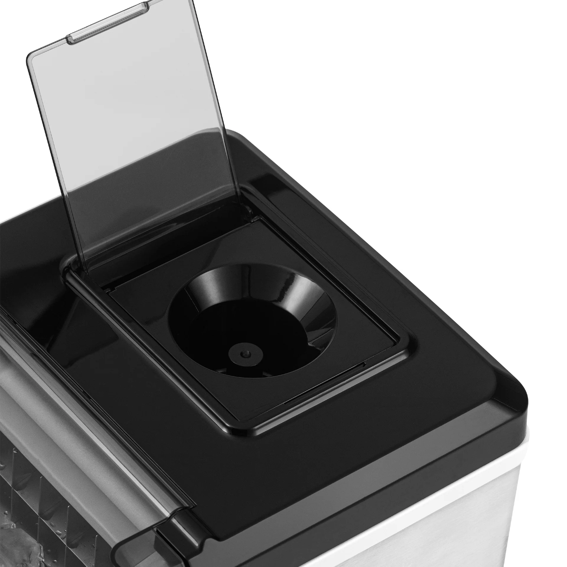 Machine à glaçons de comptoir Newair® 2025 – Glaçons transparents. 20 kg/jour – Acier inoxydable