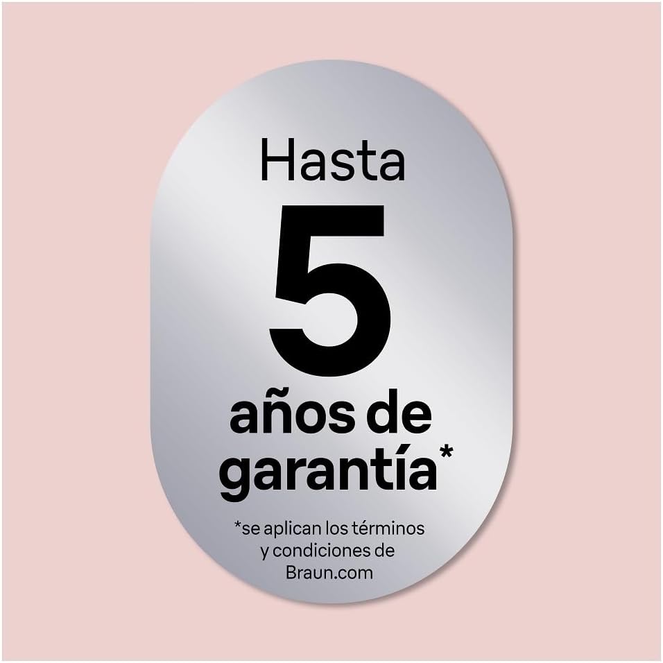 Braun Silk-épil 7, elektrischer Epilierer für einfache Haarentfernung, glatte und langanhaltend glatte Haut, Modell 7-210, Weiß/Flamingo