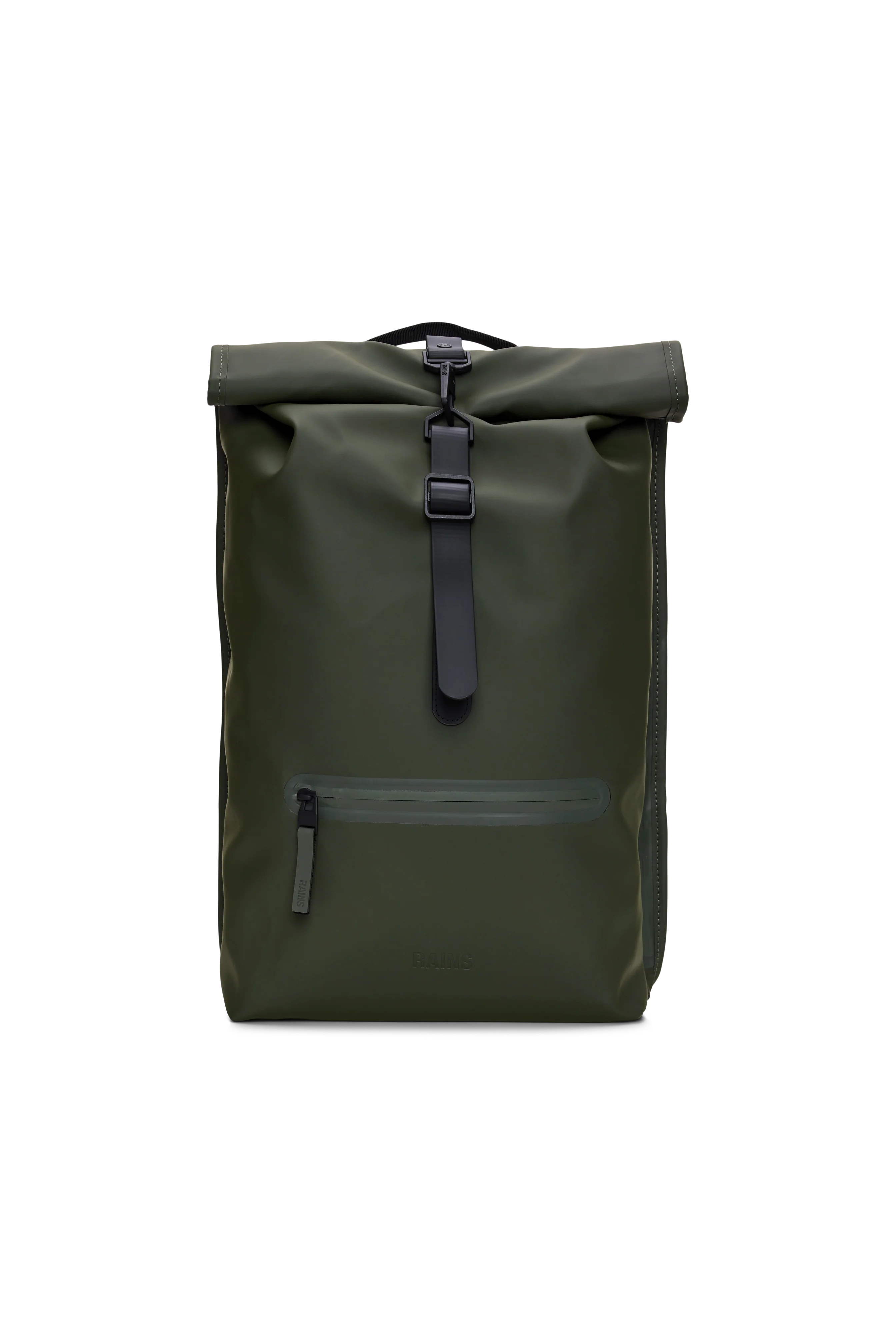 2025 Rolltop-rygsæk – Vandtæt urban rygsæk med roll-top-lukning. Siderum til laptop og sikker brystrem