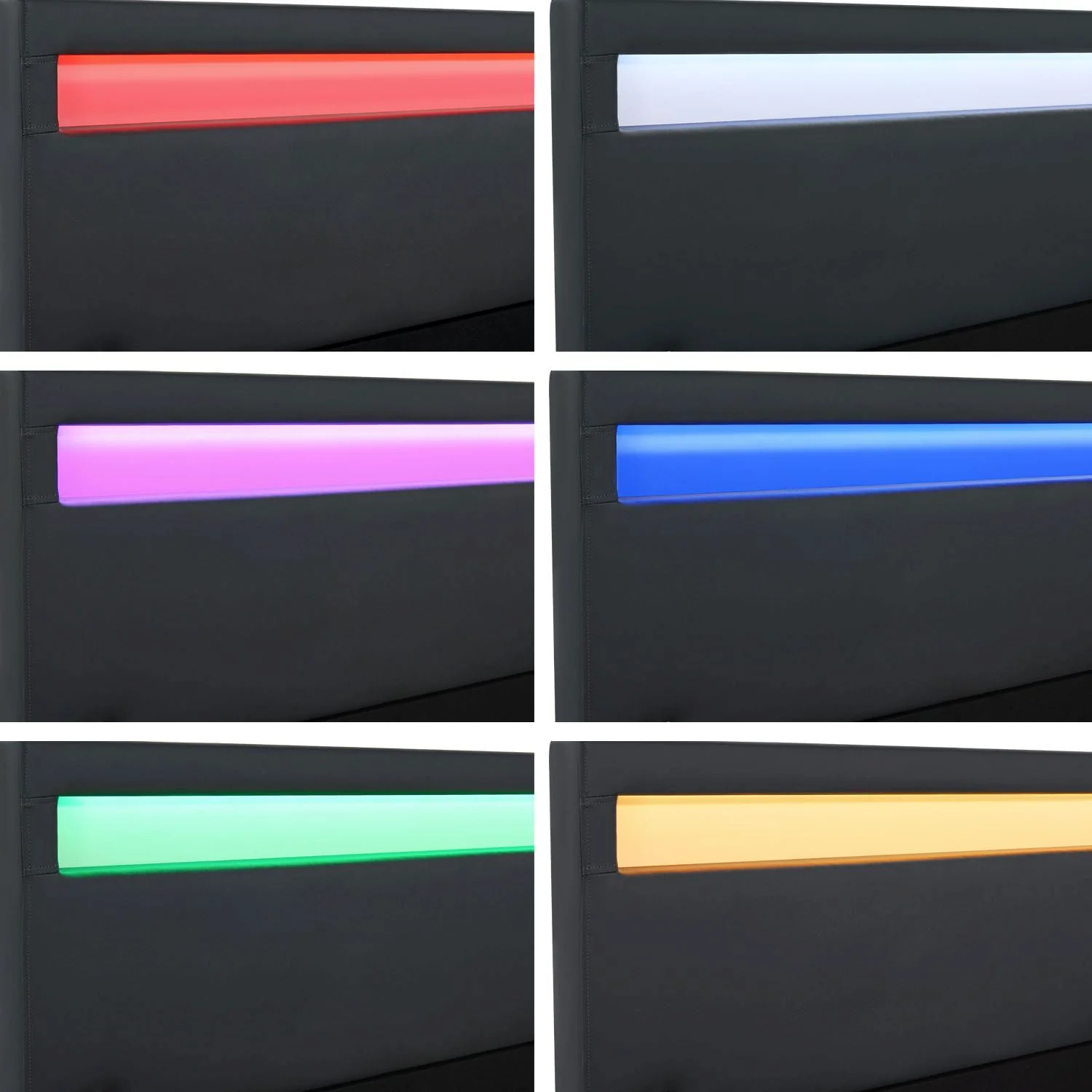 Lit capitonné Séville 2025, 140 x 200 cm, blanc