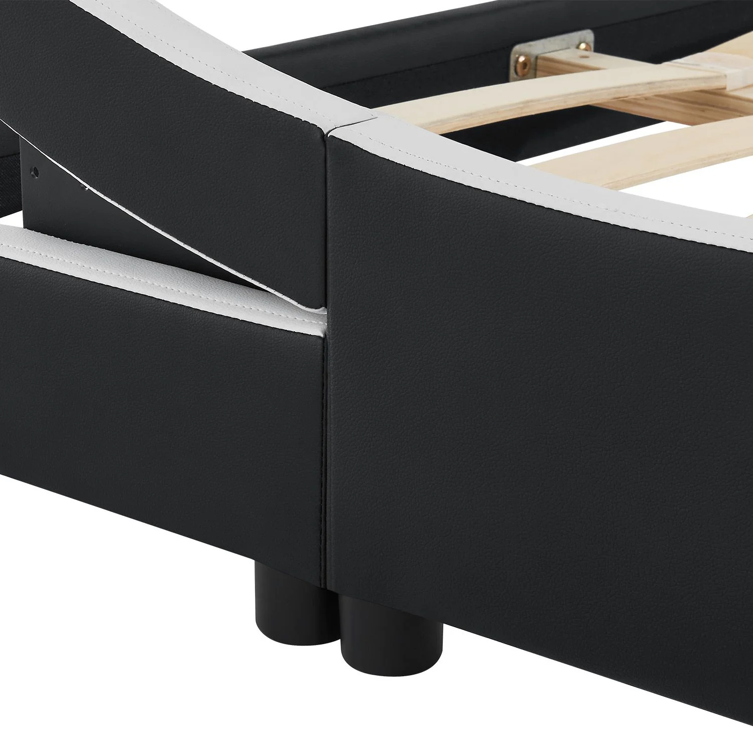 Lit capitonné Valencia 2025, 140 x 200 cm, blanc