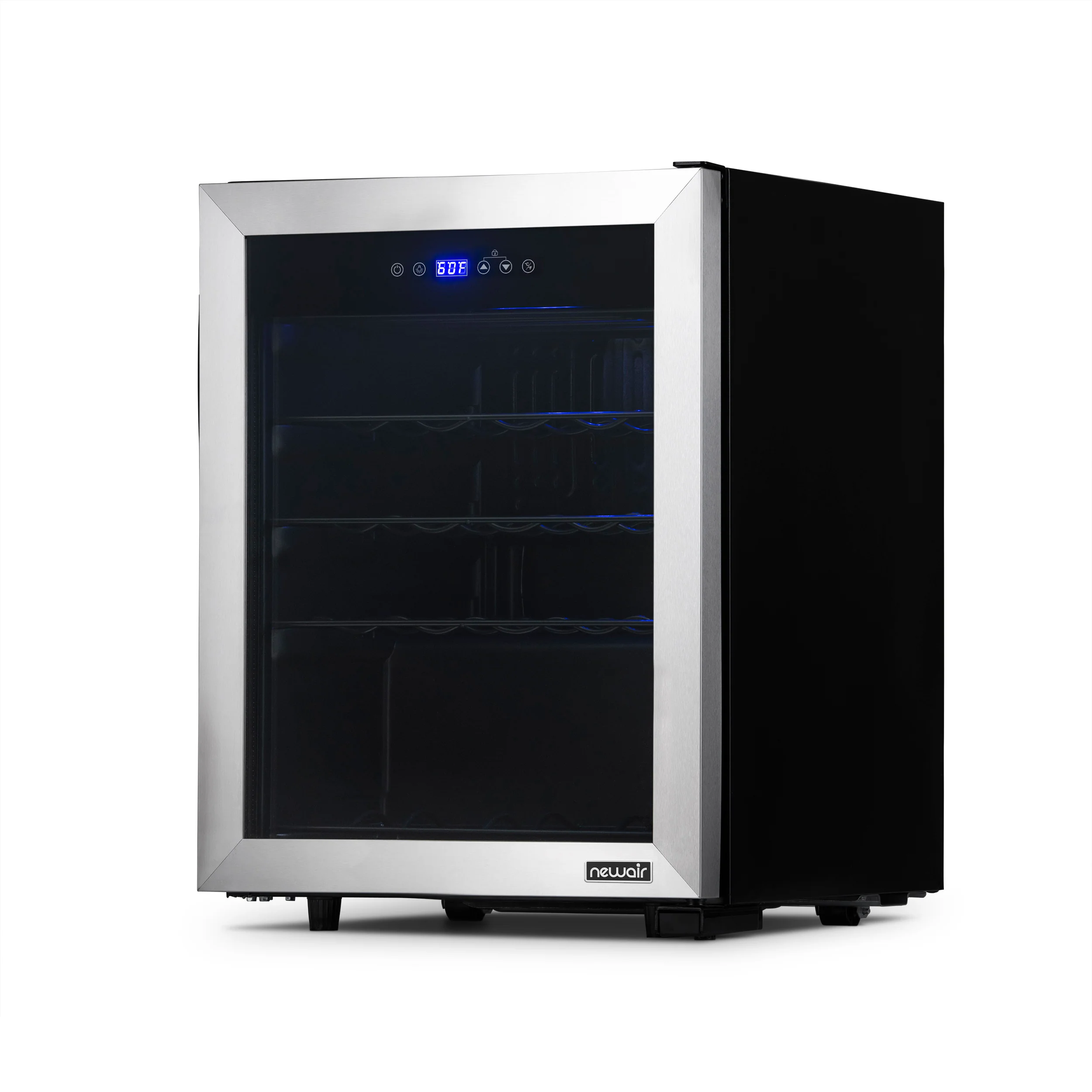 2025 Newair® Fritstående vinkøleskab i rustfrit stål – 23 flasker – 18,9